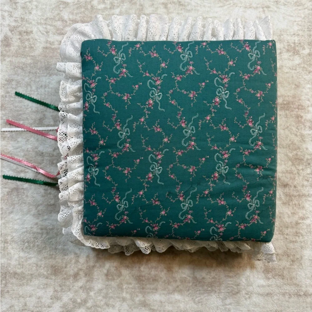 Handmade Coquette Cottagecore Lace‎ Fabric Photo Album Journal Scrapbook